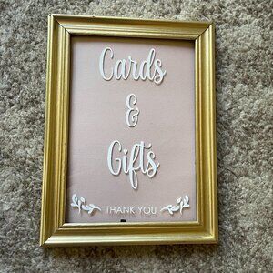 Cards & Gifts Sign for Weddings